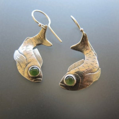 Whimsical Fisherman's Trout Earrings