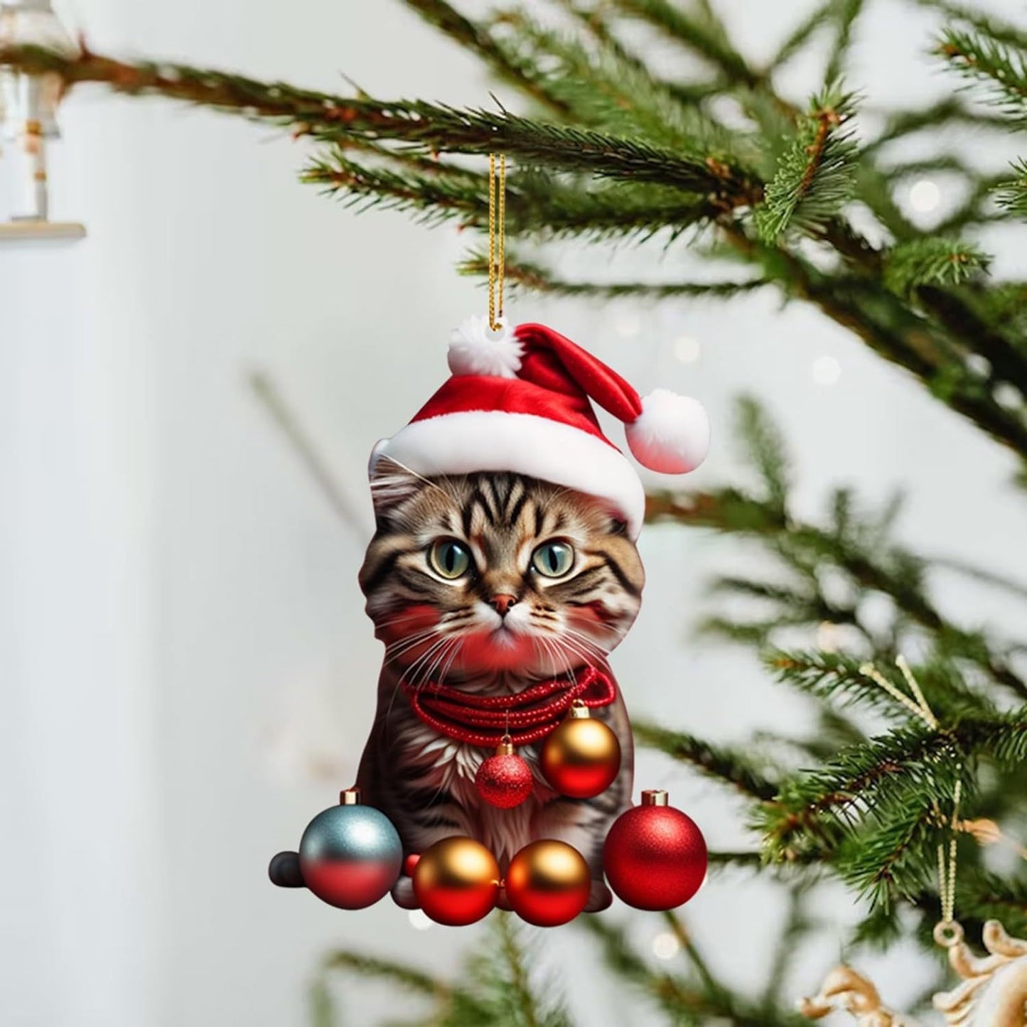 Kitten Christmas Tree Ornaments