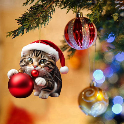 Kitten Christmas Tree Ornaments