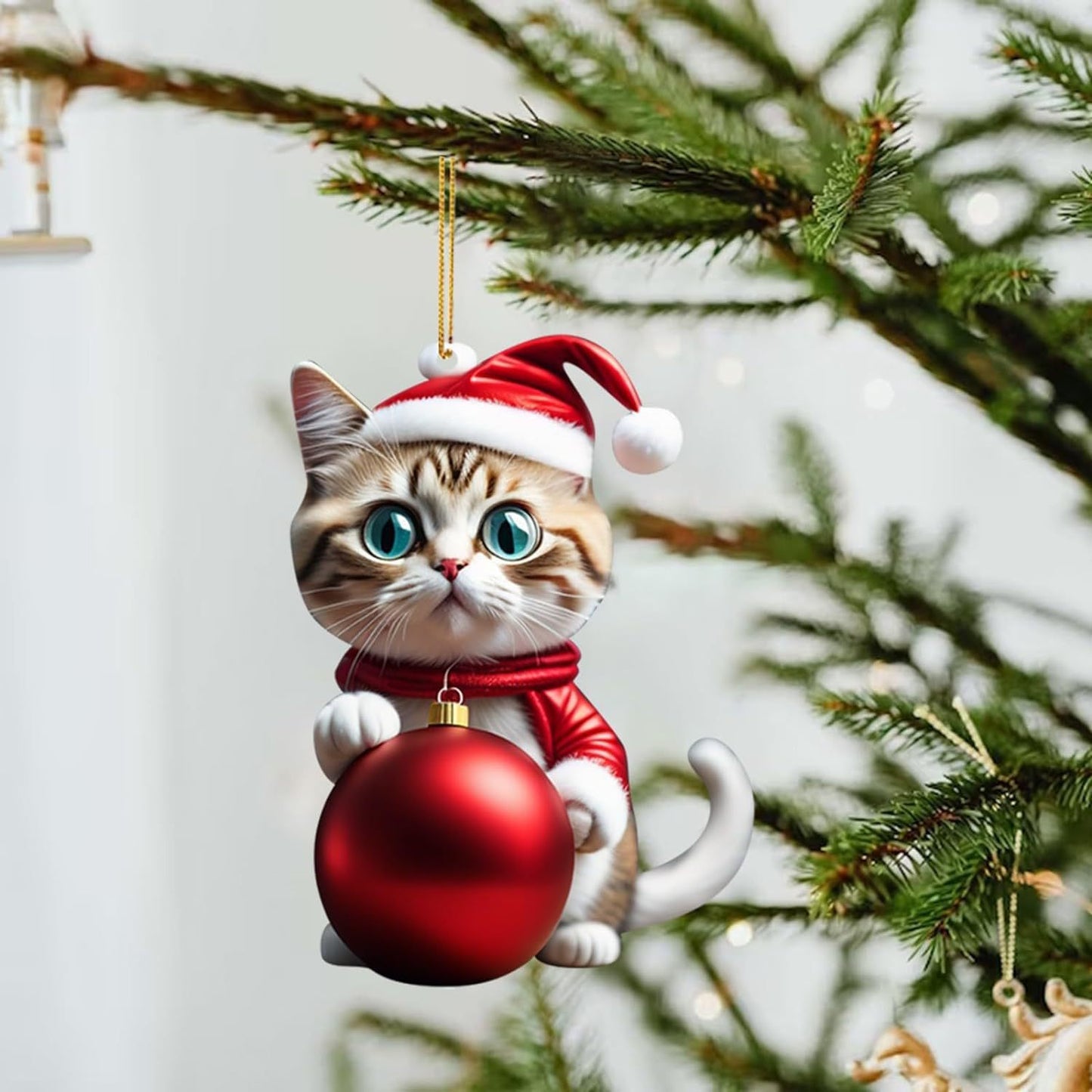 Kitten Christmas Tree Ornaments