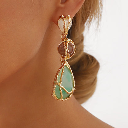 Acrylic Water Drop Geometric Earrings