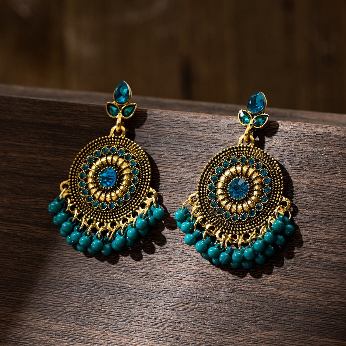 Ornament Fashion Bell Tassel Bohemian Metal Alloy Earrings