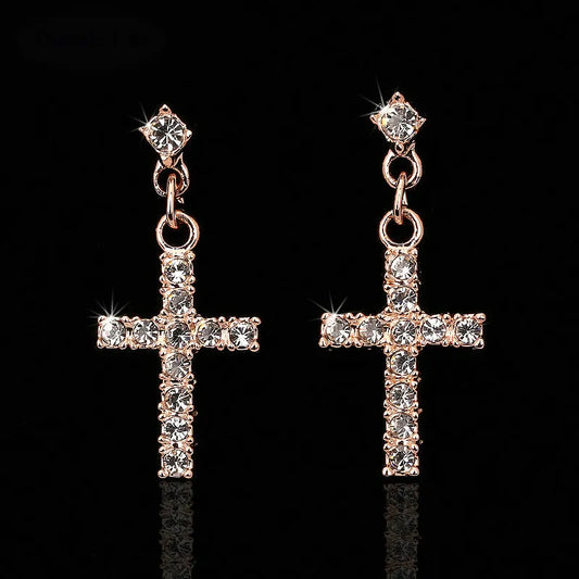 Religious Crystal Drop Crosses