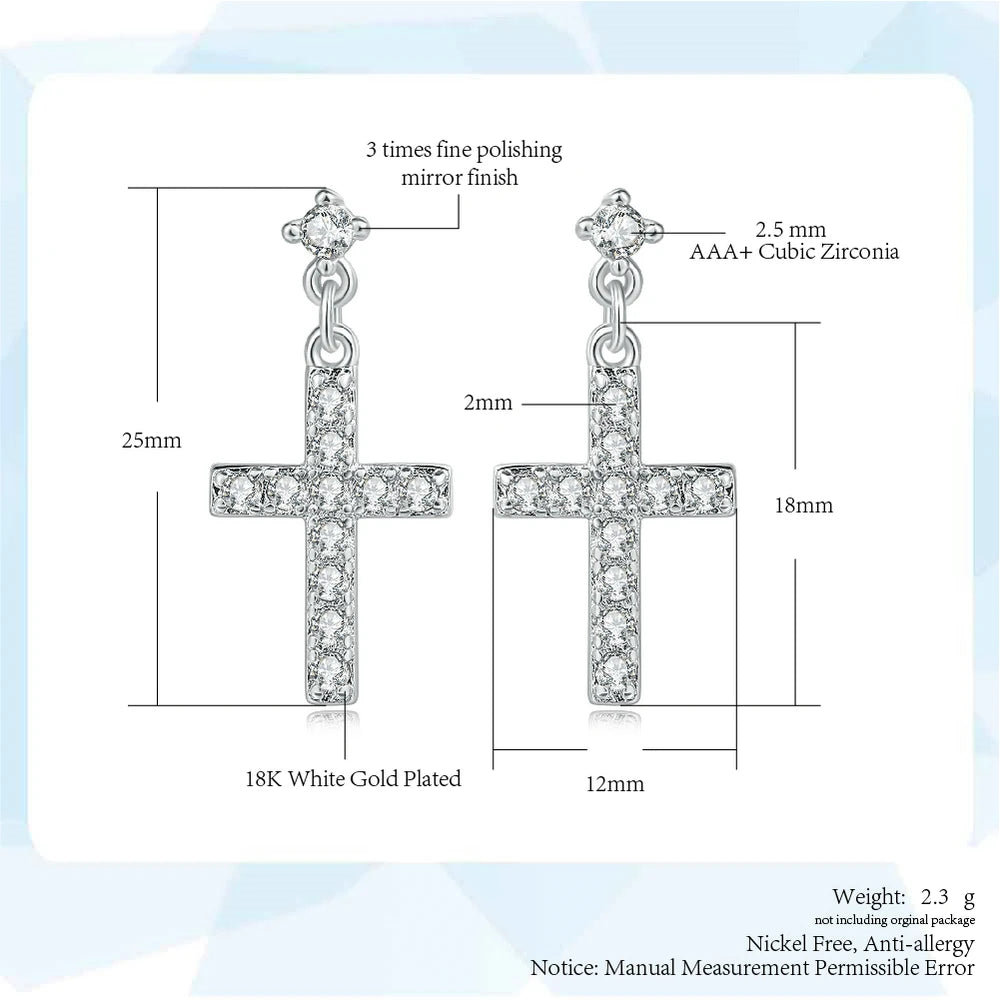 Religious Crystal Drop Crosses