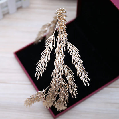 Irregular Stylized Baroque Leaf Hair Comb