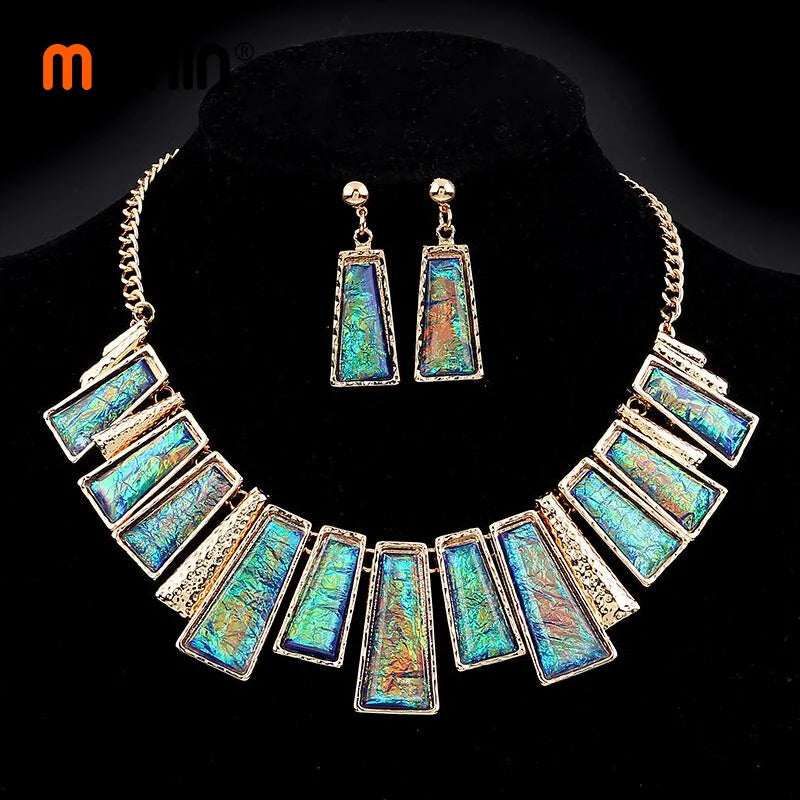 Colorful Eye Catching Necklace & Earrings Sets