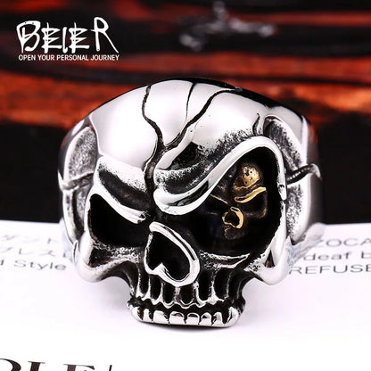 Stainless Steel Skull Ring