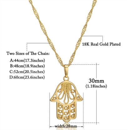 Hand Of Fatima Hamsa Necklace