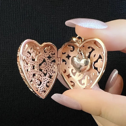 High Quality Gold and Rose Gold Thaddaeus Heart Locket