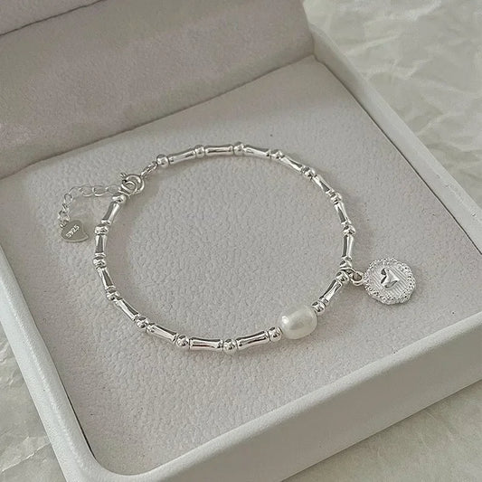 Delicate Pearls Sterling Silver Bracelets