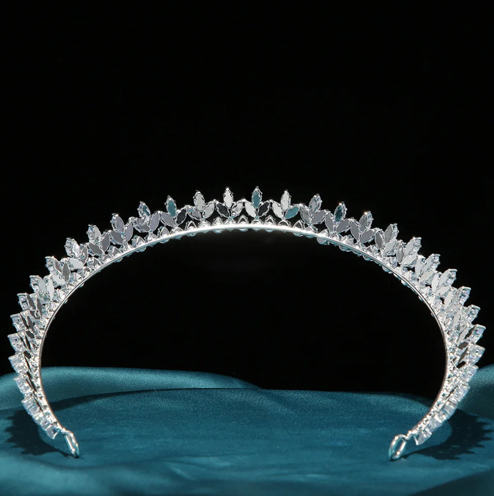 Zirconia Diadem Bridal Headband Headdress