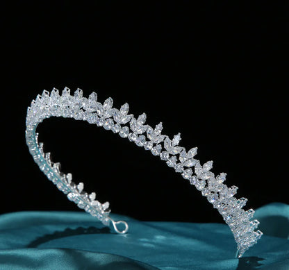 Zirconia Diadem Bridal Headband Headdress