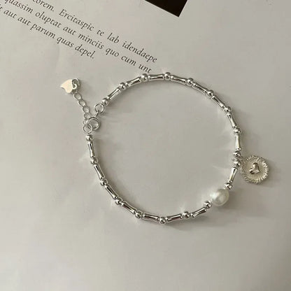 Delicate Pearls Sterling Silver Bracelets