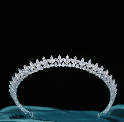 Zirconia Diadem Bridal Headband Headdress