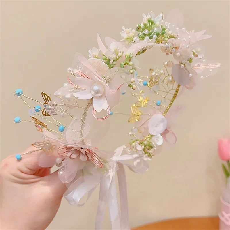 Childs' Floral Wedding Headband