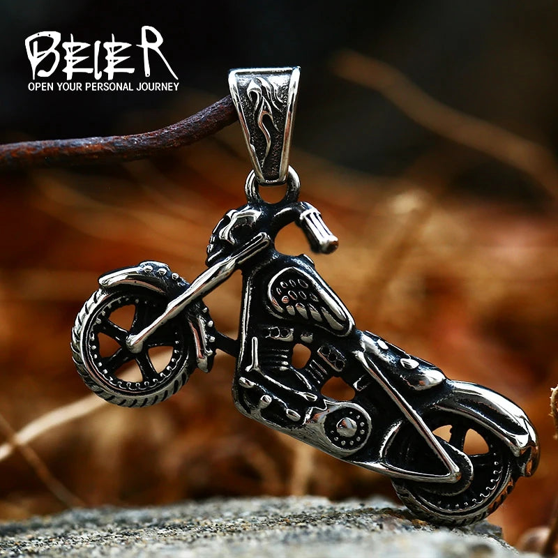 Gunmetal High Quality Stylized Motorcycle Pendants