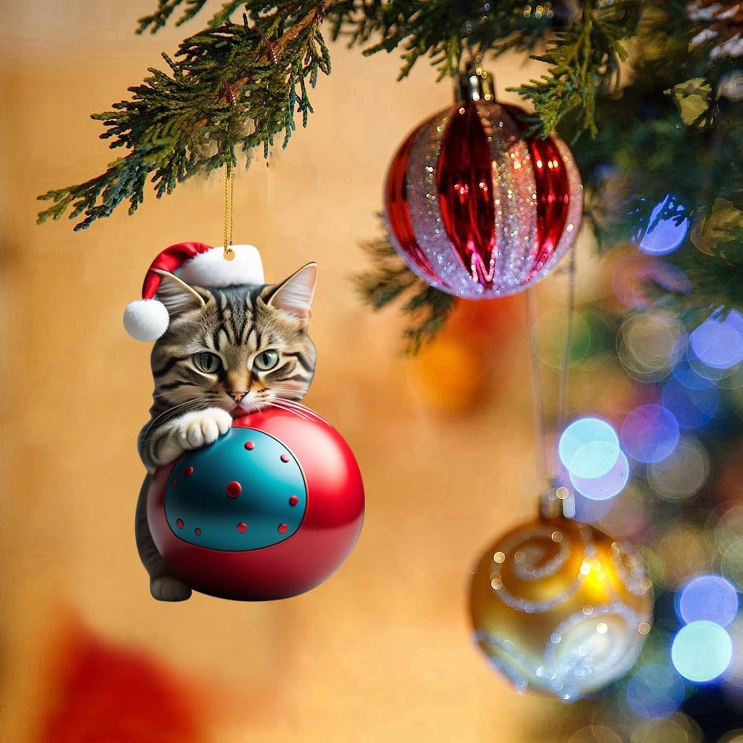 Kitten Christmas Tree Ornaments