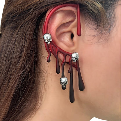 Halloween Earrings Exaggerated Lava Auricle Earring 1 Piece
