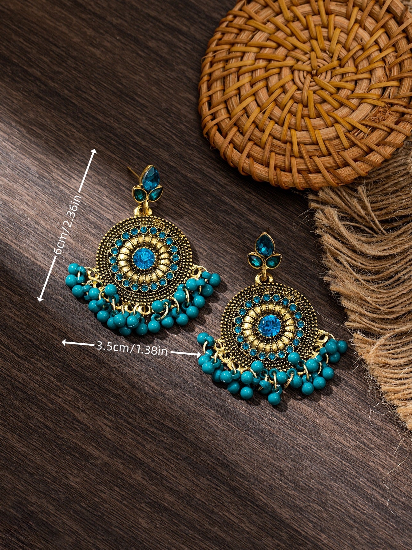 Ornament Fashion Bell Tassel Bohemian Metal Alloy Earrings