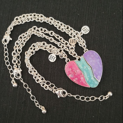 Best Friends Rainbow Hearts, Unicorn Bracelets