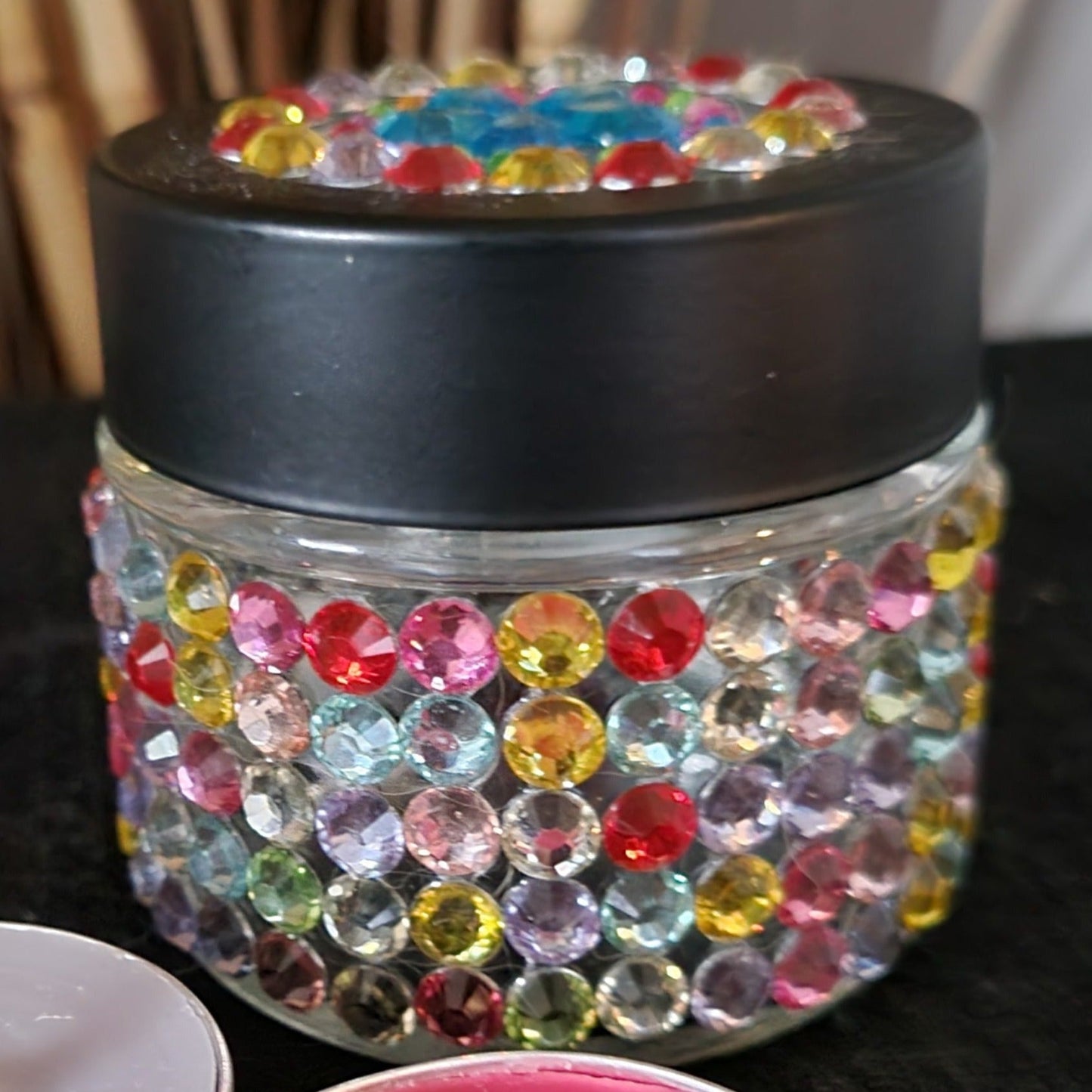 Decorative Jars with Foaming Butter Face Cream