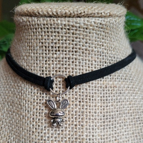 Colorful Black, Brown, White Suede Chokers 38cm