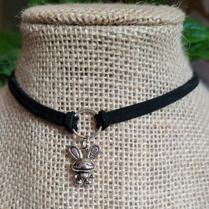 Colorful Black, Brown, White Suede Chokers 38cm