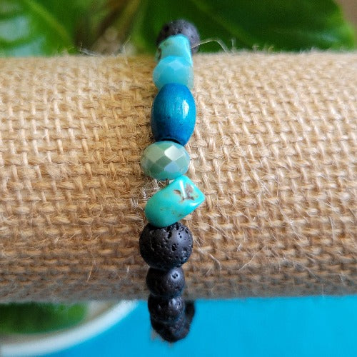 Diffuser Lava Beads with Charms