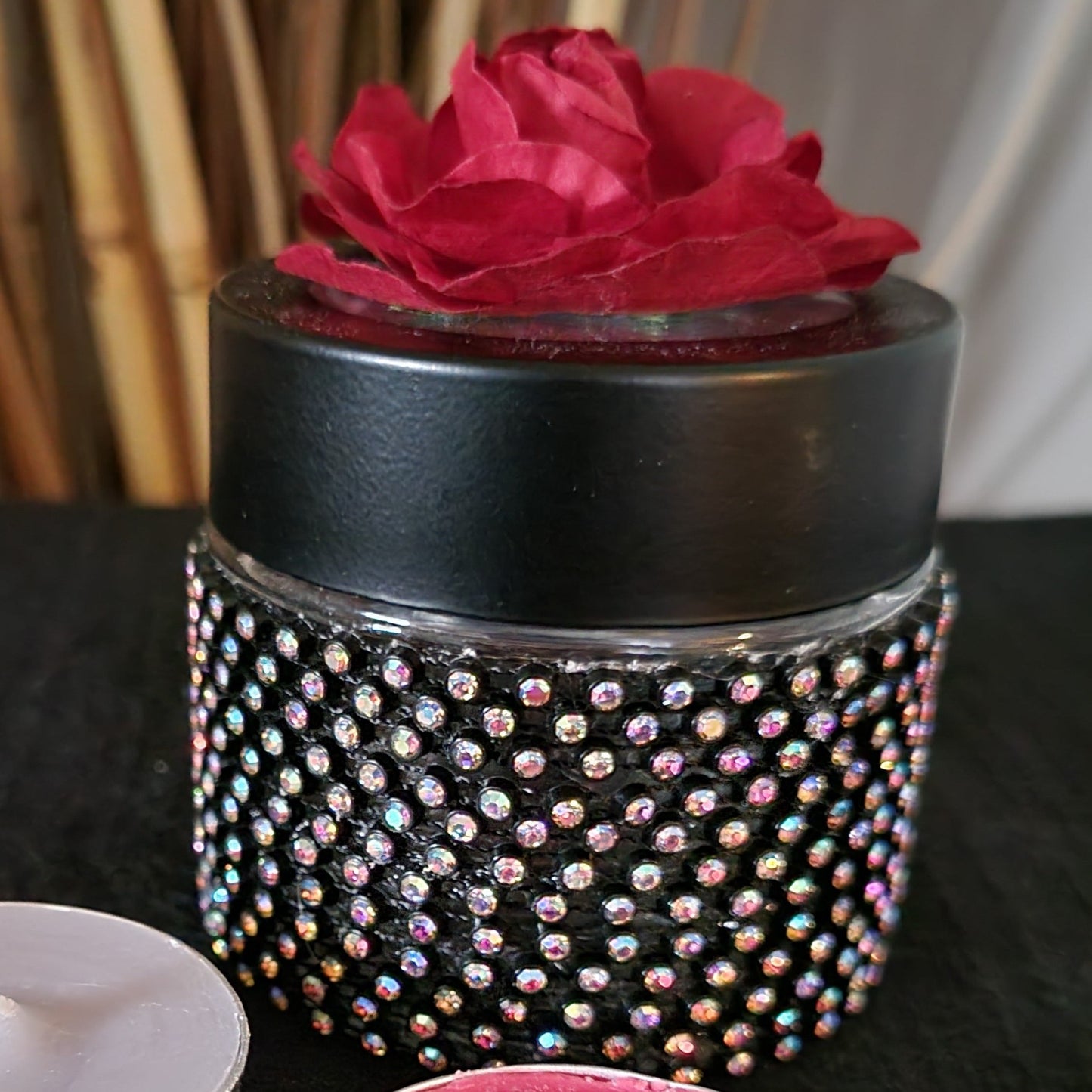 Decorative Jars with Foaming Butter Face Cream