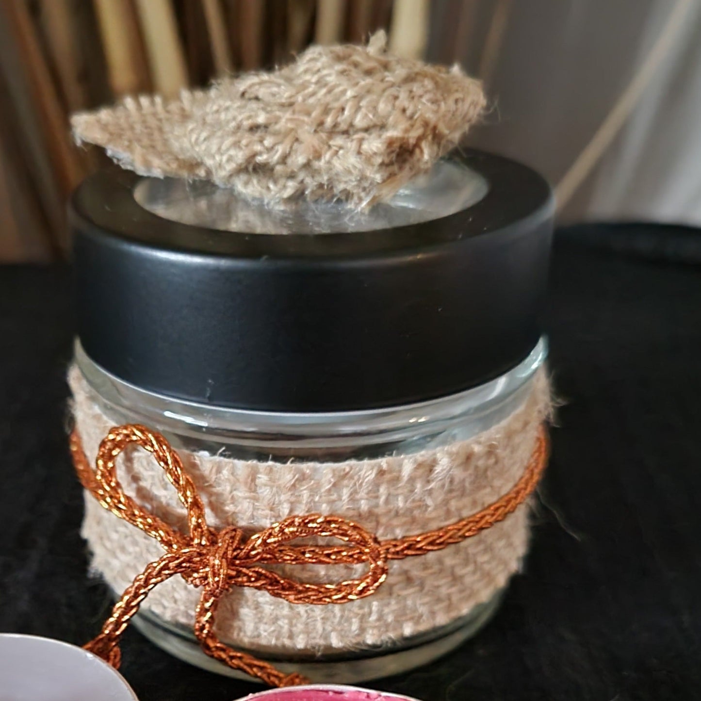 Decorative Jars with Foaming Butter Face Cream