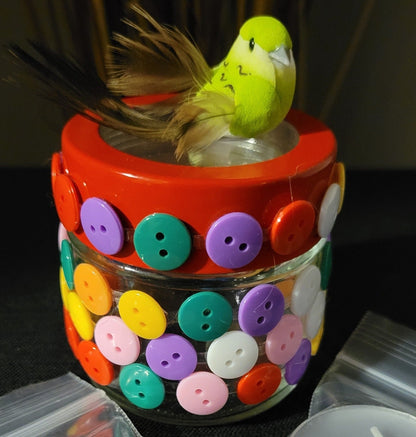 Decorative Jars with Foaming Butter Face Cream