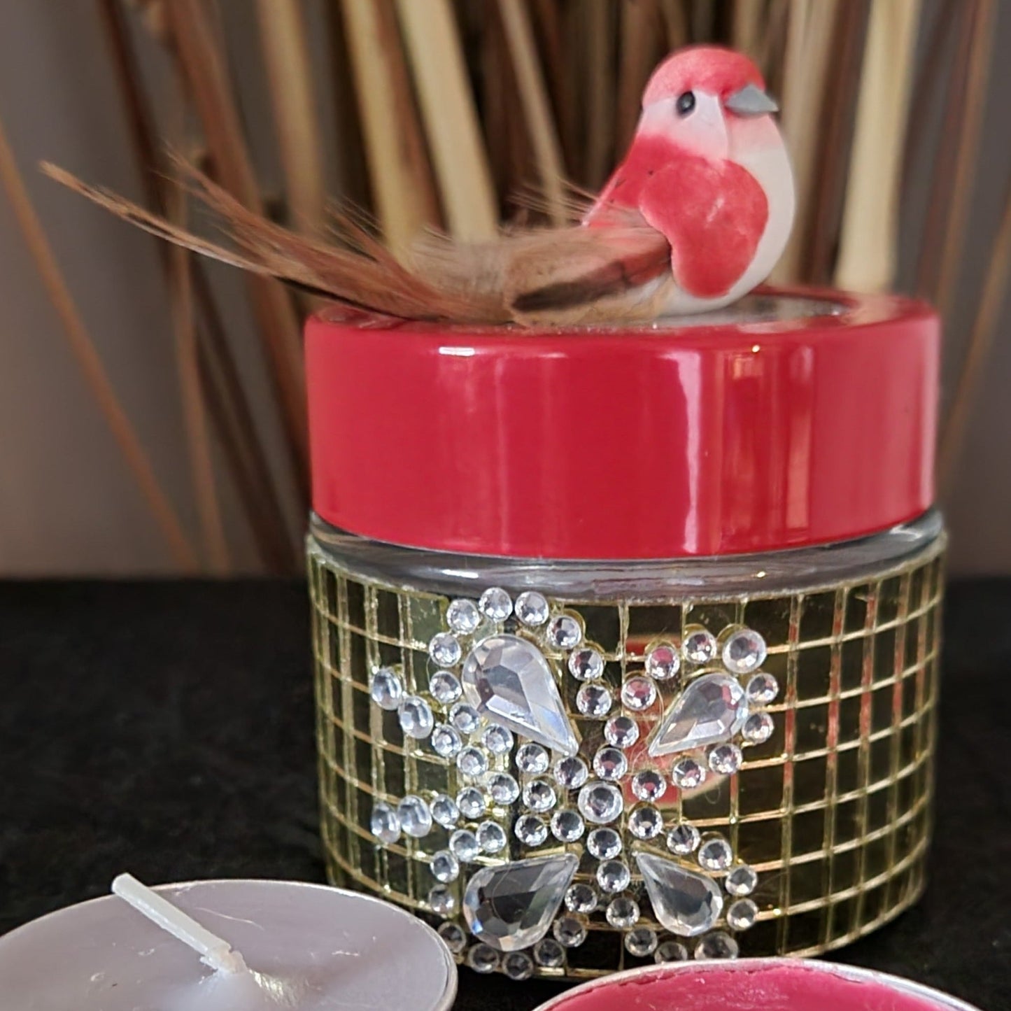 Decorative Jars with Foaming Butter Face Cream
