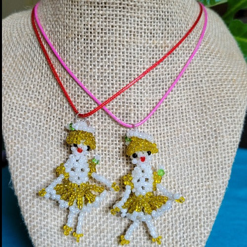 Kids' Seed Bead Character Rope Necklaces