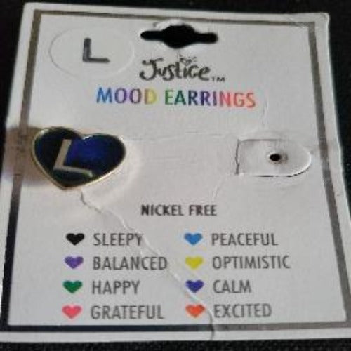 Mood Earring Letter L 1 Pc