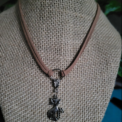 Black & Brown Necklaces with Charms 43cm