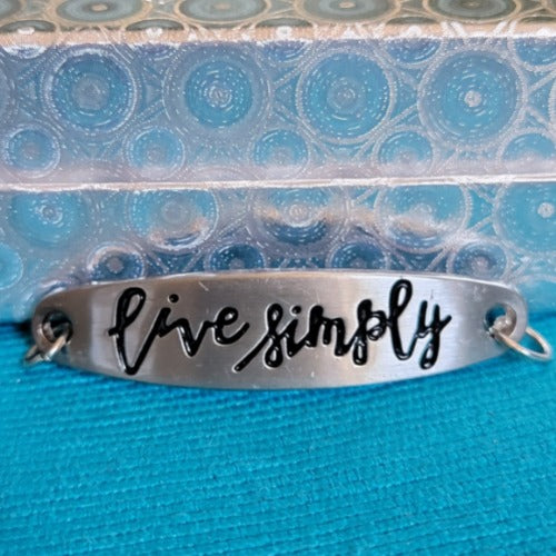 Gold, Silver Affirmations, Choice of Bracelet