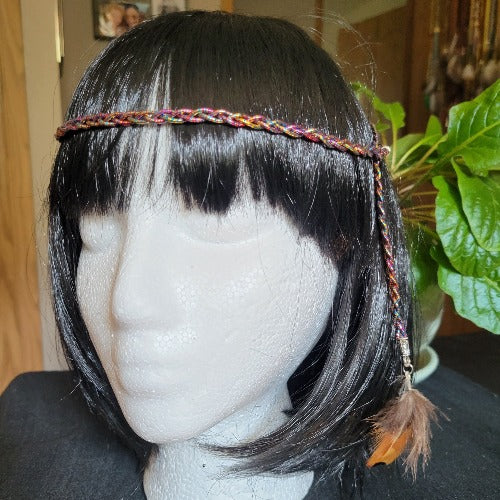 Bohemian Single Braided Festival Wraps with Feathers
