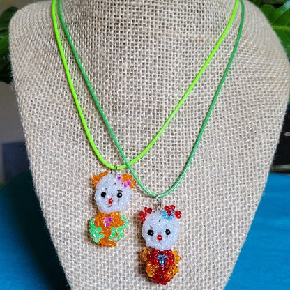 Kids' Seed Bead Character Rope Necklaces