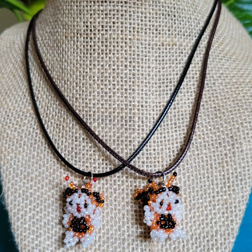 Kids' Seed Bead Character Rope Necklaces