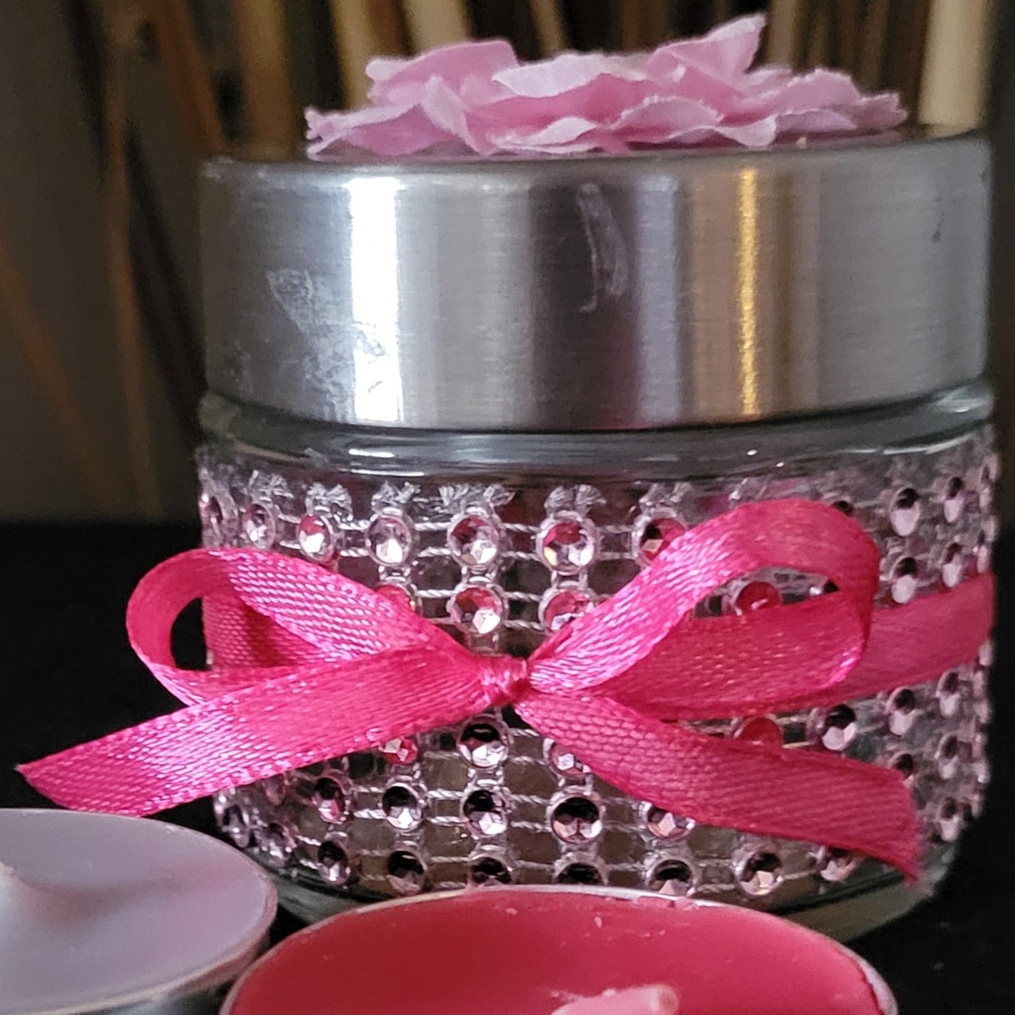 Decorative Jars with Foaming Butter Face Cream