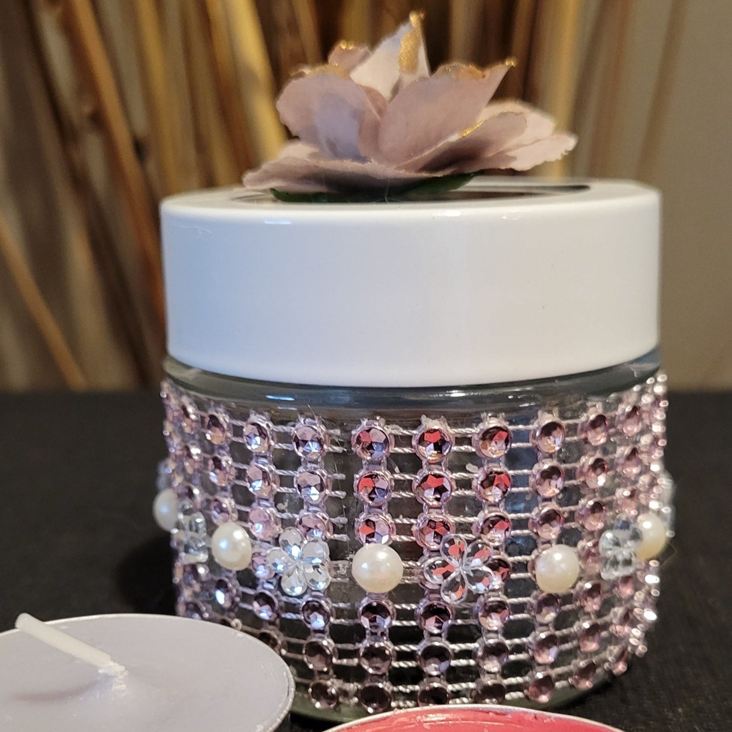 Decorative Jars with Foaming Butter Face Cream