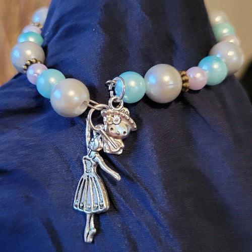 Beaded Wrist Wraps with Charms