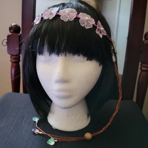 Festival Floral Crowns with Suede Clip On Set