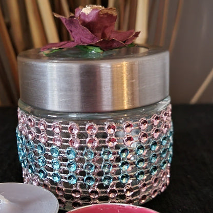 Decorative Jars with Foaming Butter Face Cream