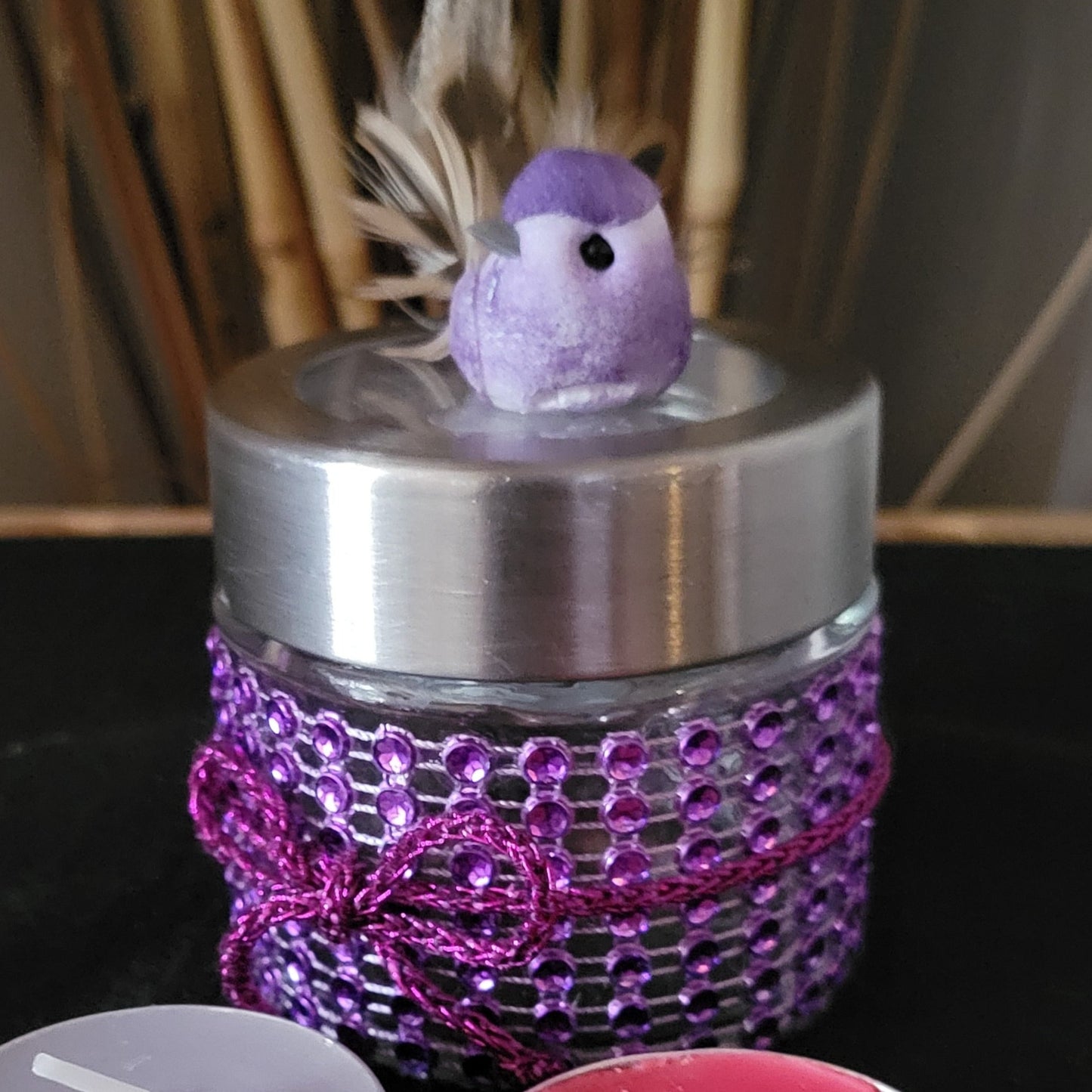 Decorative Jars with Foaming Butter Face Cream