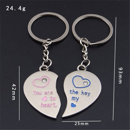 I Love You Heart Key Chain 2 Pcs