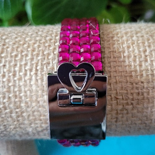 Colorful Rhinestone Wrist Wrap 2 and 4 rows