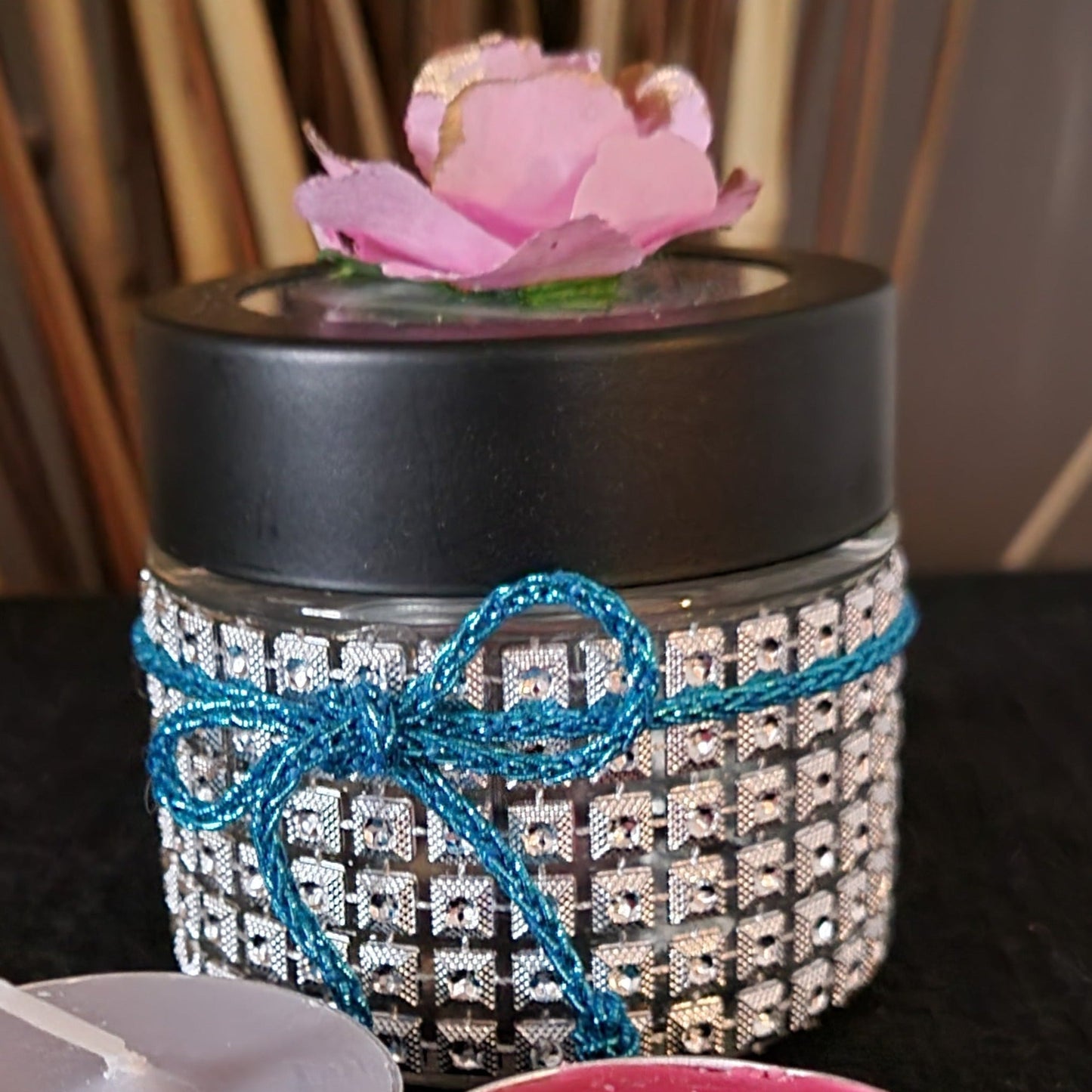 Decorative Jars with Foaming Butter Face Cream