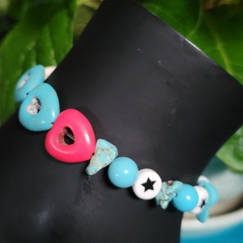 Kids Fun Colorful Wooden Wrist Wrap Bracelets