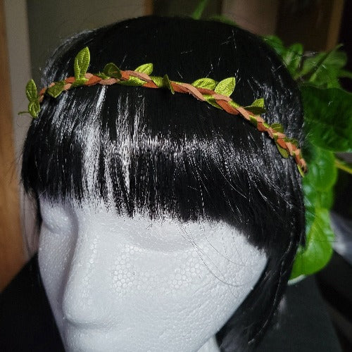 Braided Elastic & Suede Festival Wraps with Flowers, Feathers